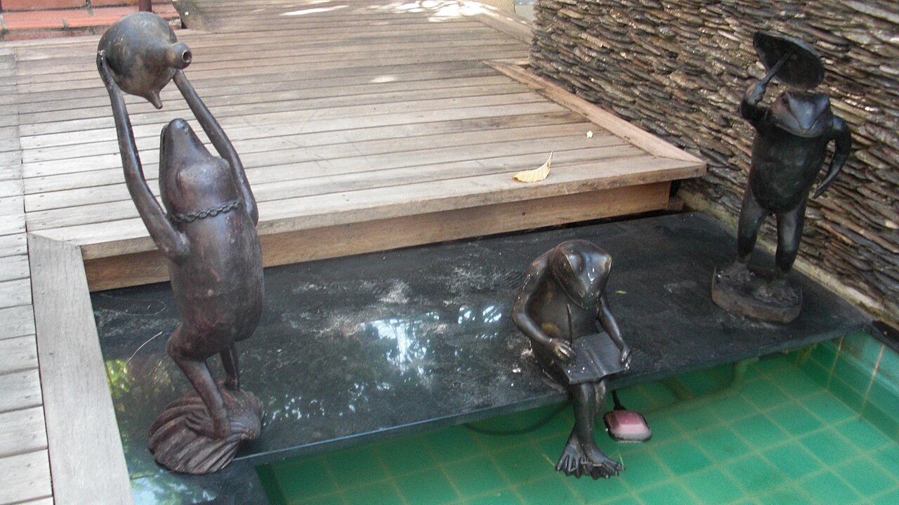 Outdoor restaurant terrace at a Pantai Cenang area resort, Langkawi